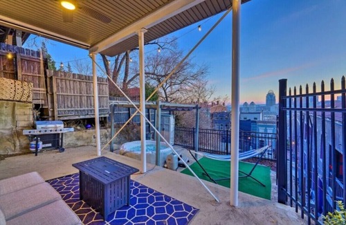 Mount Auburn Casa | NEW House of Liberty: 3BR 2BA w/ PRVT Hot Tub, Modern Patio, Amazing City Views