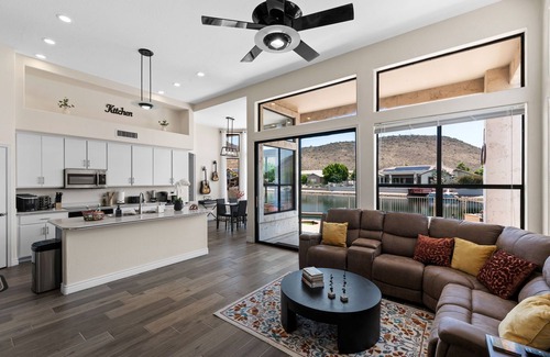 Arrowhead Ranch Casa | New Lakefront Home with Boat, Pool & Mountain View’s