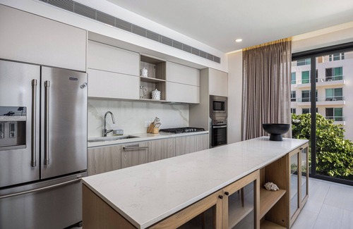Bucerias Apartamento | Encantador apartamento de 4 habitaciones con WiFi y aire acondicionado