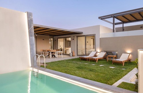 Mariou Villa | New Modern Villa Domus Myrtia with private pool & BBQ, 4km from nearest beach