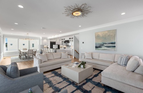Kure Beach Casa | NEW! Ocean Front luxurious 6 bedroom home Pool, Elevator, and on the Beach!