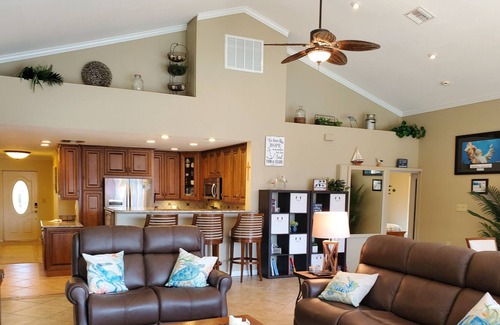 South Island Villa | NEW TO VRBO - Fort Myers Beach 3 Bedroom, 2 Bath Canal/ Pool Home