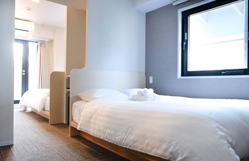 Higashiogu Hotel | NEW TOKYO DELUXE DOUBLE BEDS MAX4 METRO WIFI D25 / Arakawa-ku Tokyo
