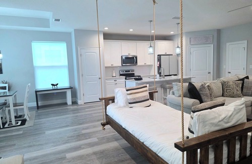 The Pines Casa | Newly Built 3/2 Home with Hanging Daybed- 1.5 miles to White Sand Beaches
