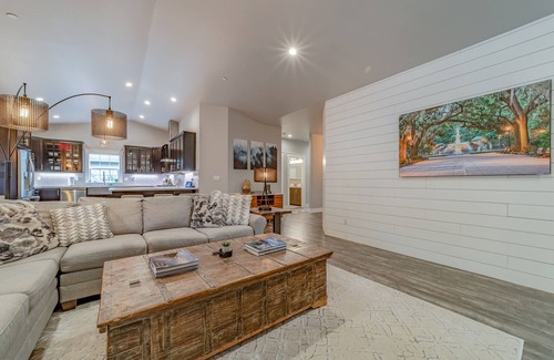 McKinleyville Casa | Newly built home with hot tub, fire table, game room & gym with Peloton bike