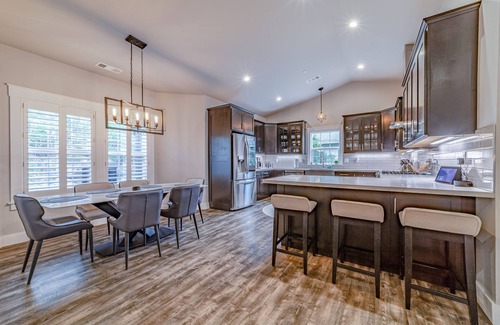 McKinleyville Casa | Newly built home with hot tub, fire table, game room & gym with Peloton bike