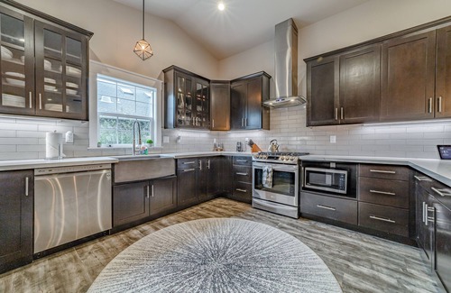 McKinleyville Casa | Newly built home with hot tub, fire table, game room & gym with Peloton bike
