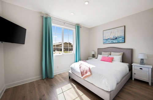 La Quinta Villa | Newly Built Mountain View Oasis: Putting Green, Pool, Hot Tub & Fire Pit.