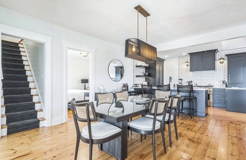 Fontana-on-Geneva Lake Casa | Newly remodeled art deco inspired home 400 feet from Abbey with Lake views!!