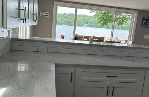Fitzwilliam Casa | Newly renovated lake front home with dock and sunset views of Laurel Lake