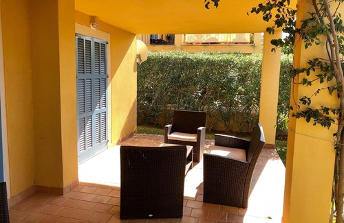 Cala Mandia Condominio | Bonito apartamento para 4-5 personas con piscina comunitaria en Cala Mandia.