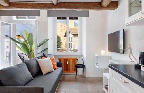 Bellinzona Apartamento | Nice apartment for 4 guests with A/C, WIFI, TV, terrace, pets allowed and parking