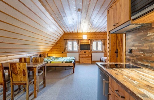 Rokytnice nad Jizerou Villa | Apartamento en villa con WIFI, TV, patio, mascotas permitida, vista panorámica, aparcamiento