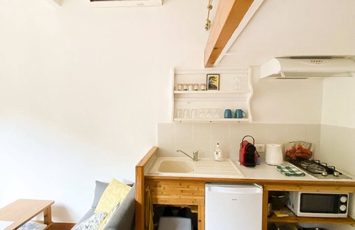 Maora Apartamento | Bonito estudio a 100 metros de la playa y terraza exterior.