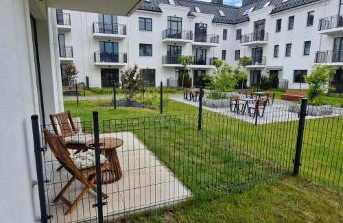 Slupsk Apartamento | Niebieski apartament w Wileńska Park i prywatne miejsce w garażu podziemnym