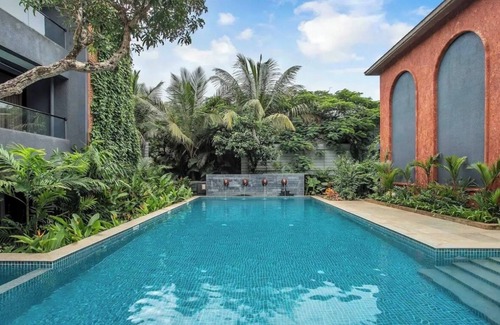 Vagator Apartamento | Nistula: Luxury Apartment 11 with Common Pool in Assagao