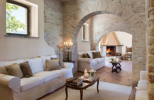 Santa Maria degli Angeli Casa | Villa noble en una finca de 70 hectáreas con una hermosa vista de Asís.
