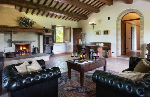 Santa Maria degli Angeli Casa | Villa noble en una finca de 70 hectáreas con una hermosa vista de Asís.