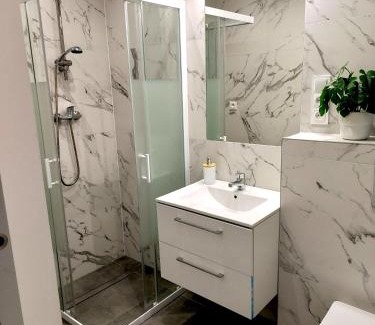Pabianice Apartamento | Noclegi Duet House Green Harmony Studio wejście na kod CENTRUM Ptak, Orientarium, Mandoria, Fala, Centrum Zdrowia Matki Polki, bezpłatny parking, klimatyzacja