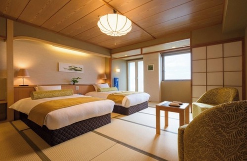 Ajigasawa Hotel | Nonsmoking Oceanfacing Japanesestyle room Twin bed | Buffet plan Allinclusive / Nishitsugarugun Aomori