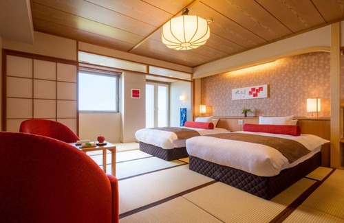 Ajigasawa Hotel | Nonsmoking Oceanfacing Japanesestyle room Twin bed | Buffet plan Allinclusive / Nishitsugarugun Aomori
