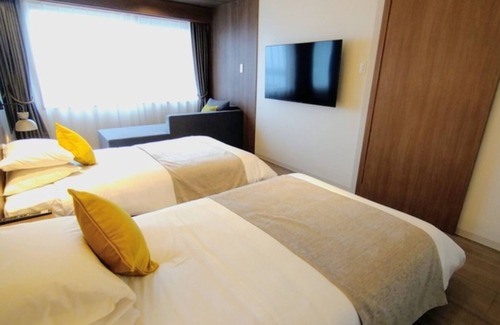 Rishirifuji-cho Hotel | NonsmokingJapaneseWestern living twin room bre / Rishirigun Hokkaidō