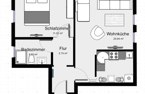 Buedelsdorf Apartamento | Nordlicht - moderne Fewo im Souterrain