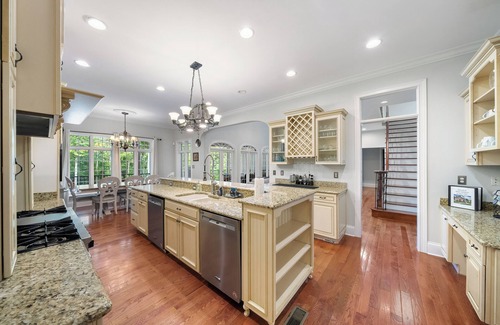 Caryville Casa | Norris Lake Manor-Exquisite Waterfront with *Private Dock *Pool *Hot tub *Game room