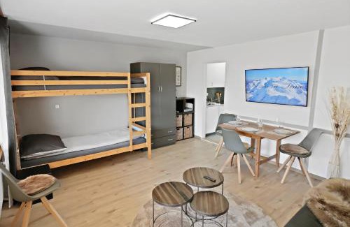 Leukerbad Apartamento | Nouveau studio avec vue imprenable sur la vallée