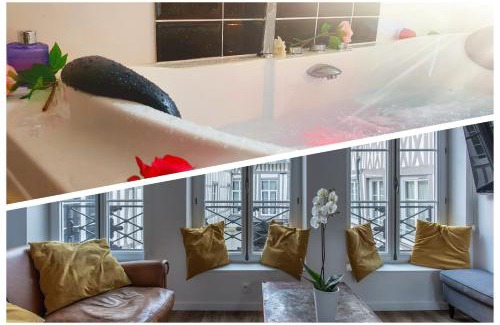 Rouen City Centre Apartamento | Nuit Zen Rouen - Jacuzzi - Centre Historique