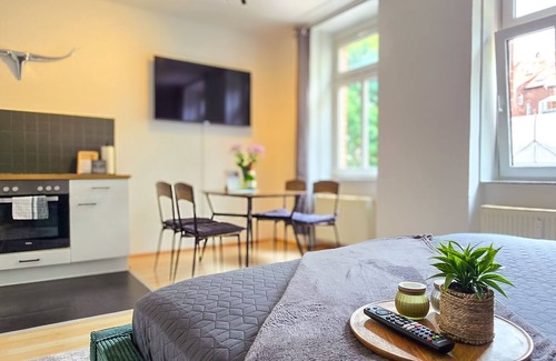 Johannesvorstadt Apartamento | NUWILU TWO - WELLBEING APARTMENT in the heart of Erfurt - Magenta TV- Netflix - Disney