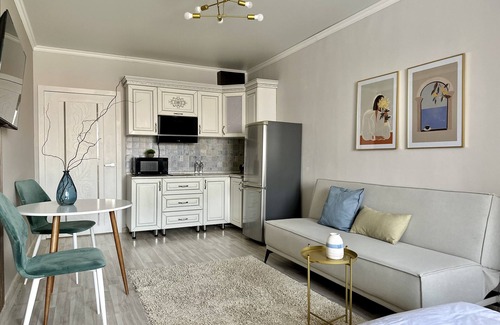 Almaty Apartamento | "Oasis" cozy studio with mountain view, WiFi and AC in Almaty