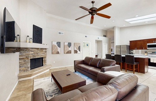 Paradise Park Vista Casa | Oasis in Sunny Scottsdale—where comfort, games, and poolside relaxation.