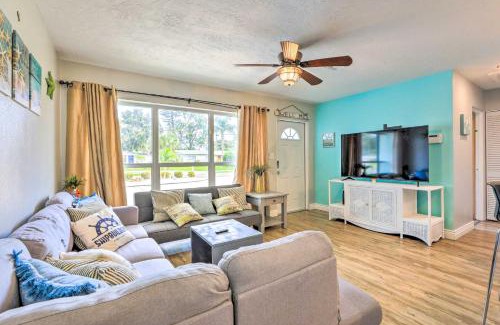 Bayshore Gardens Casa | Ocean Breeze Oasis with Boat Dock and Slip on Canal!
