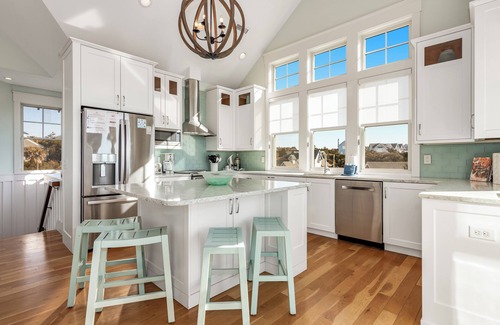 South Beach Casa | Ocean front 5 bedroom reverse floor plan home! Access to both clubs and 2 new golf carts