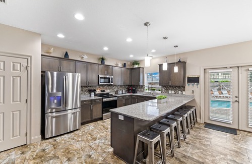 Crystal Beach Casa | ¡Nuevo! 7B / 6B. ¡Carro de golf gratis! Piscina privada climatizada! ¡Muy cerca de la playa!