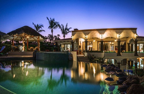 San Jose del Cabo Villa | Vista al Mar 5BR Casa Alegria! Impresionante con 2 piscinas, Wifi, aire acondicionado centralizado y más.