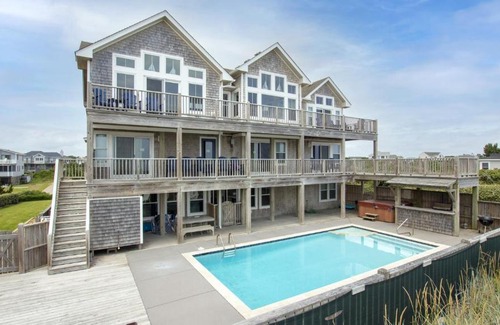 Ocean Hill Casa | OCEANFRONT, 10 BRS, ELEV, Pool, Rec Rm, Theater Rm, OH1251, Beach Plaza