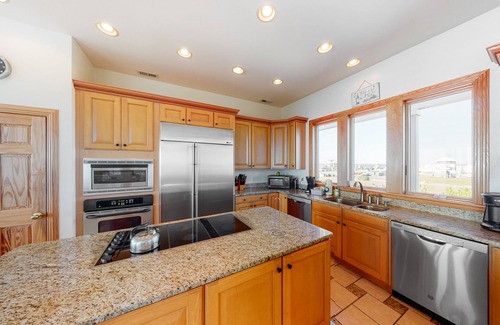 Hatteras Casa | Oceanfront, dog-friendly house with private pool, hot tub, & central AC