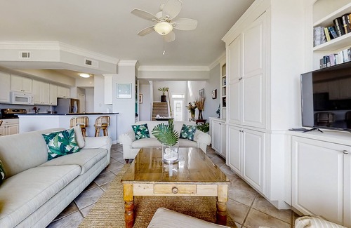 American Beach Casa | Oceanfront, gated community townhome with private W/D, beach & pool access