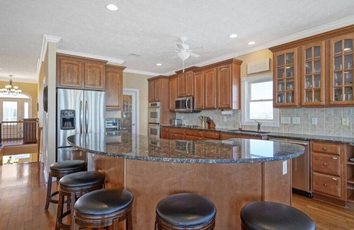 Ocean Isle Beach Casa | Oceanfront Home with Pool, Hot Tub, Panoramic Views, Linens Included