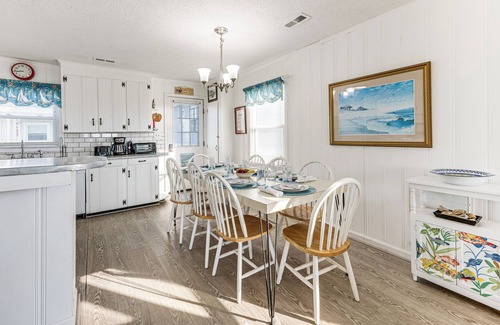 Surfside Beach Casa | Oceanfront Home w/Deck & Views in Surfside Beach!