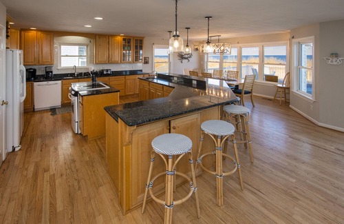 Sandbridge Casa | Oceanfront home with private pool, crow's nest deck, game room & fireplace
