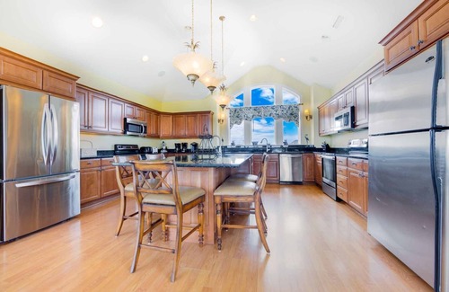 Ocean Isle Estates Casa | Oceanfront Home with Hot Tub, Pool, Putting Green, Elevator, and Game Room
