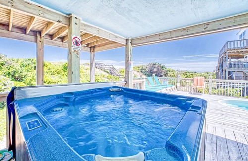 Avon Casa | Oceanfront home with private pool, hot tub, sunrise view, & huge decks - dog-friendly