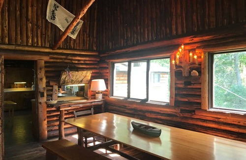 Southport Casa | Oceanfront Log Cabin with Dock on Southport Island - 7 acres with westerly views