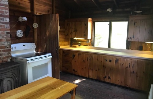 Southport Casa | Oceanfront Log Cabin with Dock on Southport Island - 7 acres with westerly views