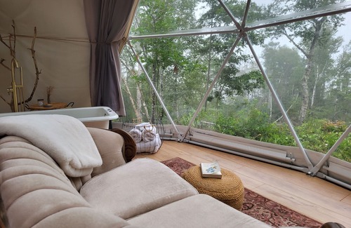 Ragged Island Cabaña | Oceanfront Luxury Forest Shore Dome - Rocky Shores
