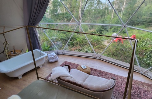 Ragged Island Cabaña | Oceanfront Luxury Forest Shore Dome - Rocky Shores