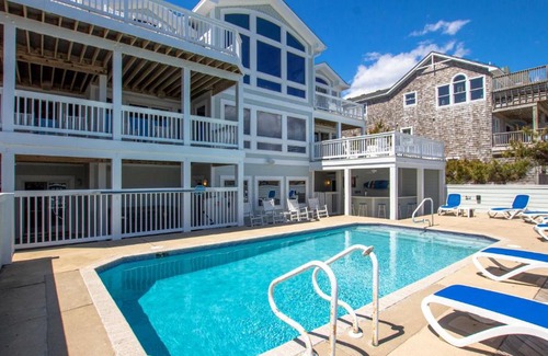 Carolina Dunes Casa | OCEANFRONT, Ocean Views, Pool, ELEV, H Tub, Dogs Welcome, CD1, A Great Place